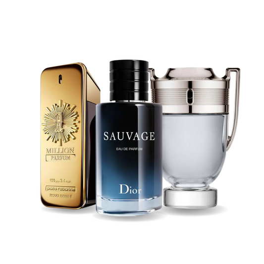 PACK DE 3 PARFUMS : ONE MILLION, SAUVAGE & INVICTUS