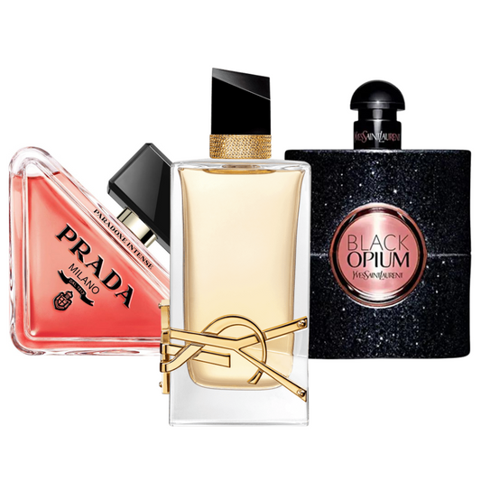 PACK DE 3 PARFUMS : PRADA PARADOXE, BLACK OPIUM & LIBRE