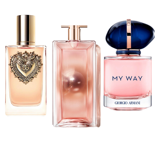 PACK DE 3 PARFUMS : DEVOTION, MY WAY & IDÔLE
